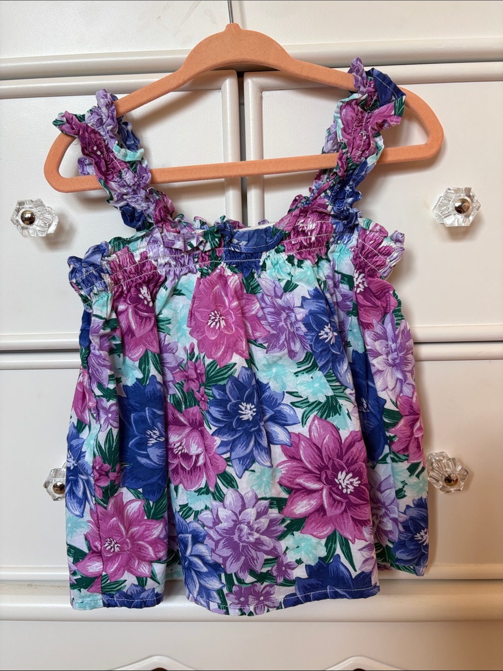 Janie and Jack Pink and Purple Floral Top